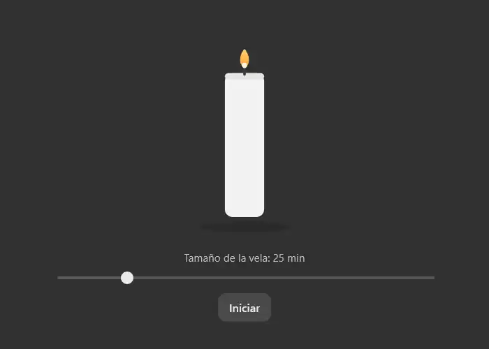 Vista previa de Candle, aplicación visual de enfoque